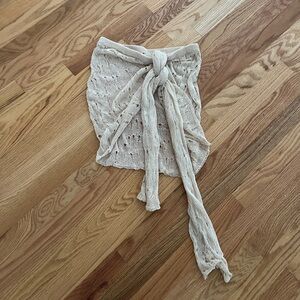 Gorgeous sheer beach sarong mesh cover up